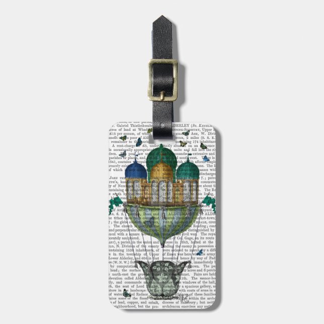 Butterfly House Luggage Tag (Front Vertical)