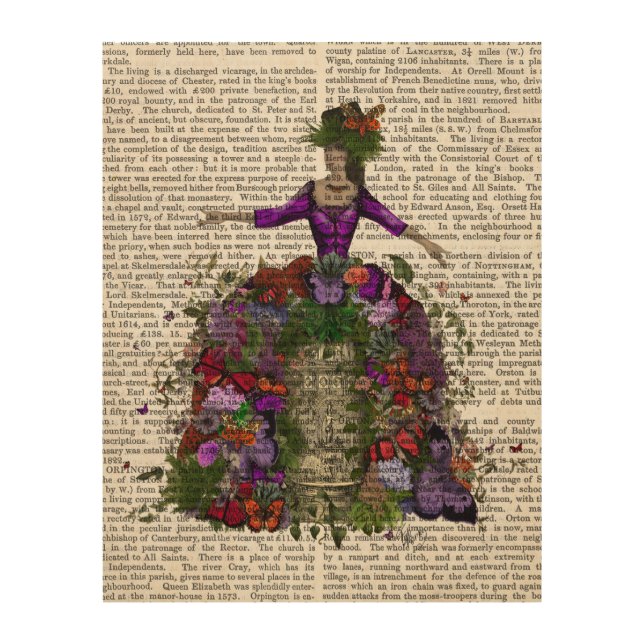 Butterfly House Queen Wood Wall Decor (Front)