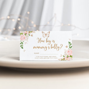 Butterfly how big is mommy's belly enclosure card