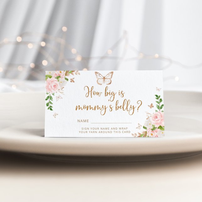 Butterfly how big is mommy's belly enclosure card (Creator Uploaded)