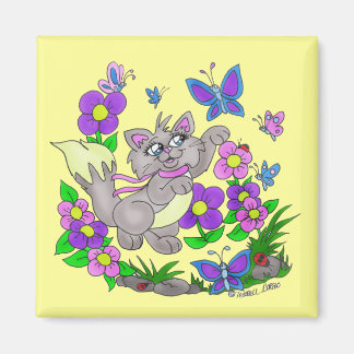 "Butterfly Hunter" Magnet