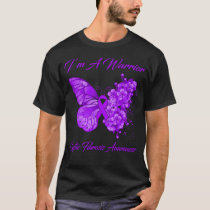 Butterfly I’m A Warrior Cystic Fibrosis Awareness T-Shirt