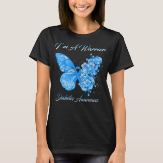 Butterfly I’m A Warrior Diabetes Awareness T-Shirt