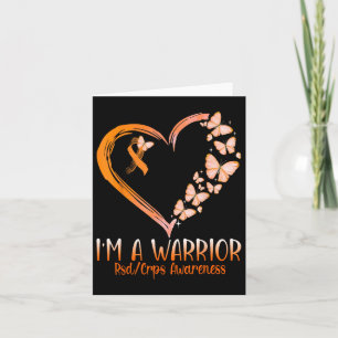 Butterfly I’m A Warrior Rsd Crps Awareness  Card