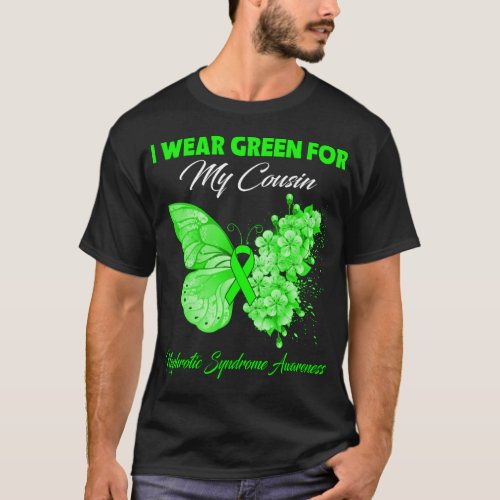 Butterfly I Wear Gray For Narcolepsy Awareness T_Shirt