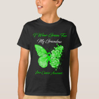 Butterfly I Wear Green For My Grandma Liver Cancer