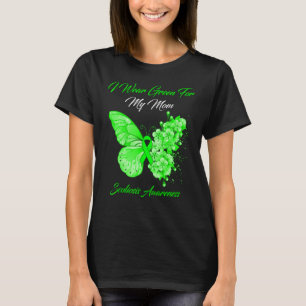 Butterfly I Wear Green For My Mom Scoliosis Awaren T-Shirt