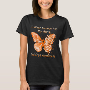 Butterfly I Wear Orange For My Aunt Rsd Crps Aware T-Shirt