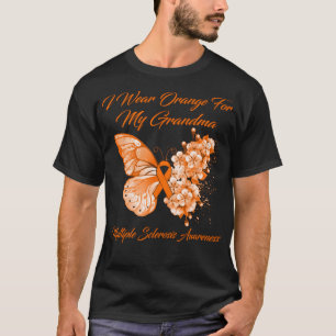 Butterfly I Wear Orange For My Grandma Multiple Sc T-Shirt