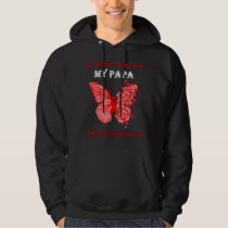 Butterfly I Wear Red For My Papa Sickle Cell Anemi Hoodie