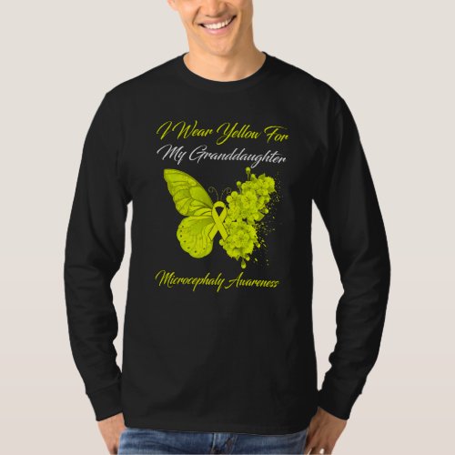 Butterfly I Wear Yellow For My Granddaughter Micro T_Shirt