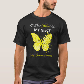 Butterfly I Wear Yellow For My Niece Ewing's Sarco T-Shirt