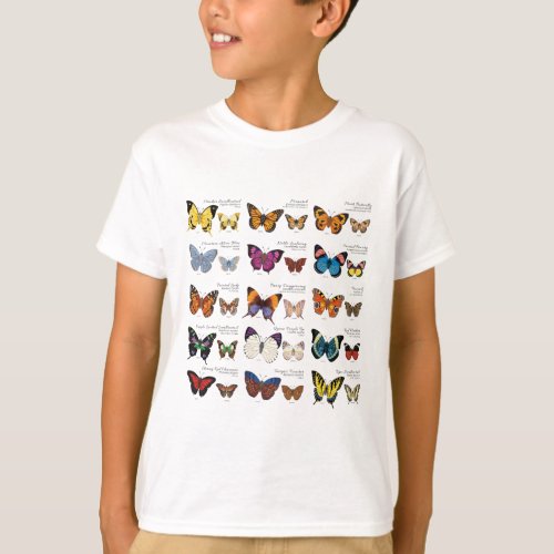 Butterfly Identification T_Shirt