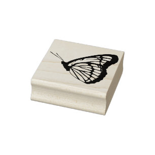 butterfly illustration art stamp