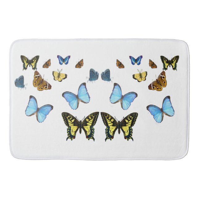 Butterfly image for Large-Bath-Mat Bathroom Mat (Front)
