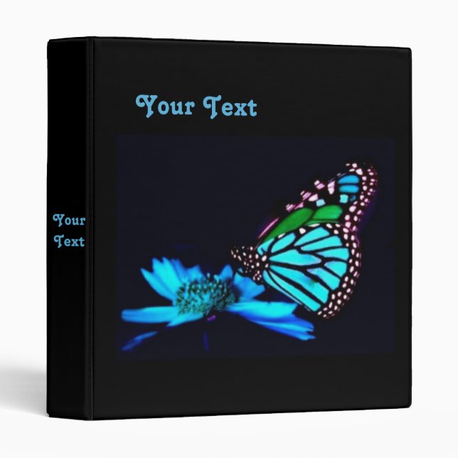 Butterfly in Blue Light Binder (Front/Spine)