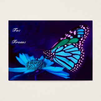 Butterfly in Blue Light Gift Tag