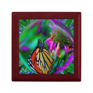Butterfly In Bubble Nature Abstract Art Jewelry Bo Gift Box
