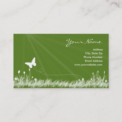Customizable Butterfly in Flight Business Card