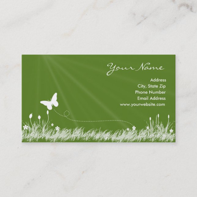 Butterfly in Flight Business Card (Front)