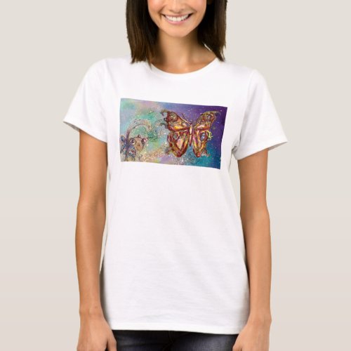 BUTTERFLY IN GOLD SPARKLES T_Shirt