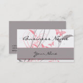 Butterfly in Honeysuckle Pink Business Card (Front/Back)