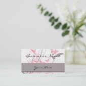 Butterfly in Honeysuckle Pink Business Card (Standing Front)