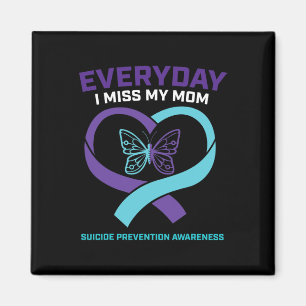 Butterfly In Loving Memory Mom Suicide Prevention  Magnet