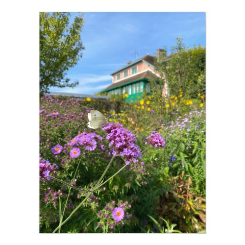 Butterfly in Monets Garden in Giverny France Photo Print