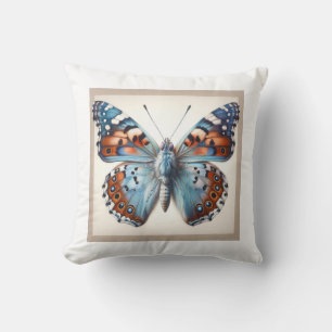 Butterfly in Natural Surroundings 040624IREF108 - Throw Pillow