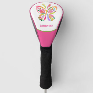 Butterfly in Pastel Colors Personalized Golf Head Cover