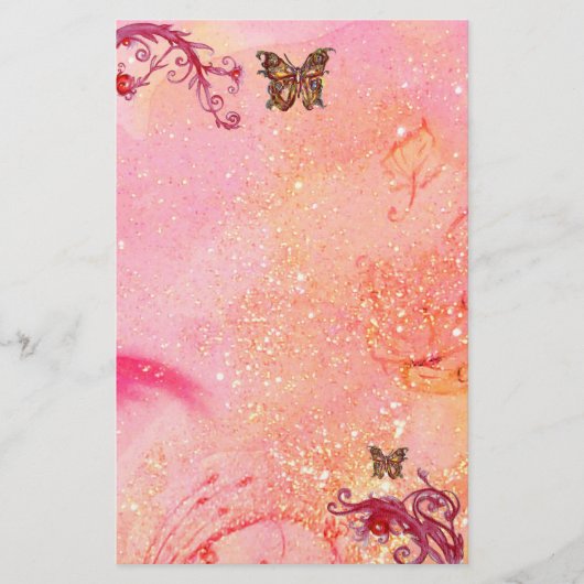 BUTTERFLY IN SPARKLES 2, red pink (Front)