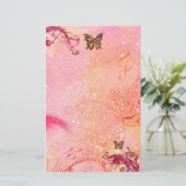 BUTTERFLY IN SPARKLES 2, red pink (Standing Front)