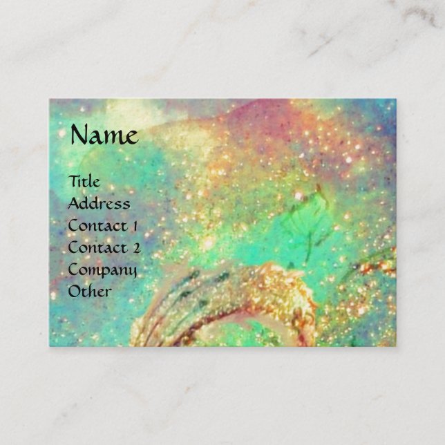 BUTTERFLY IN SPARKLES BUSINESS CARD (Front)