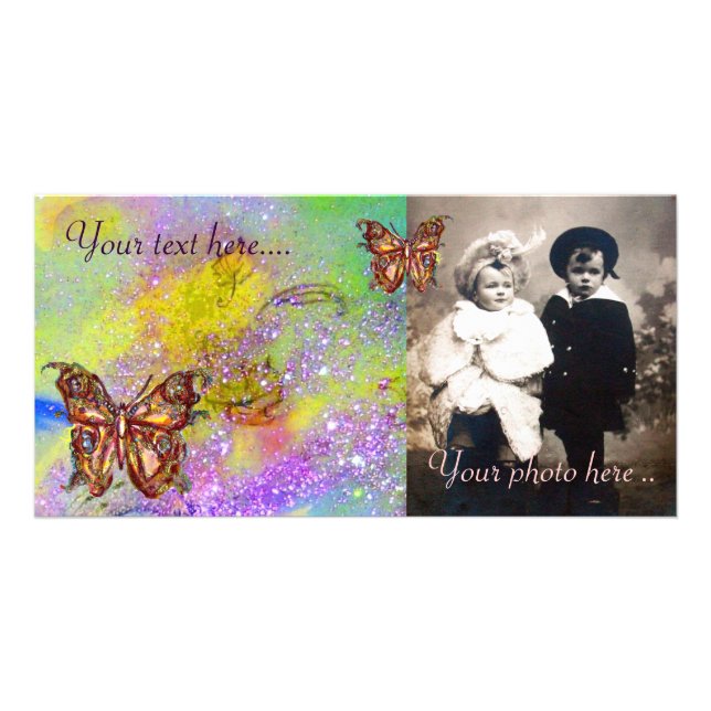 BUTTERFLY IN SPARKLES CARD (Front)
