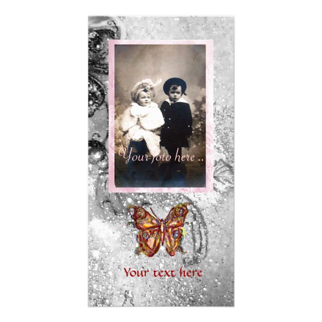 BUTTERFLY IN SPARKLES CARD (Front)