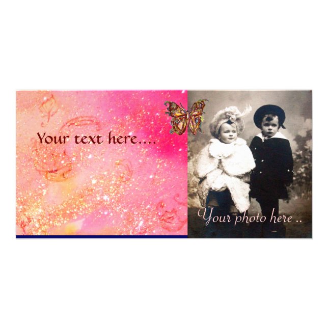 BUTTERFLY IN SPARKLES CARD (Front)