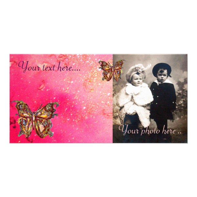 BUTTERFLY IN SPARKLES CARD (Front)