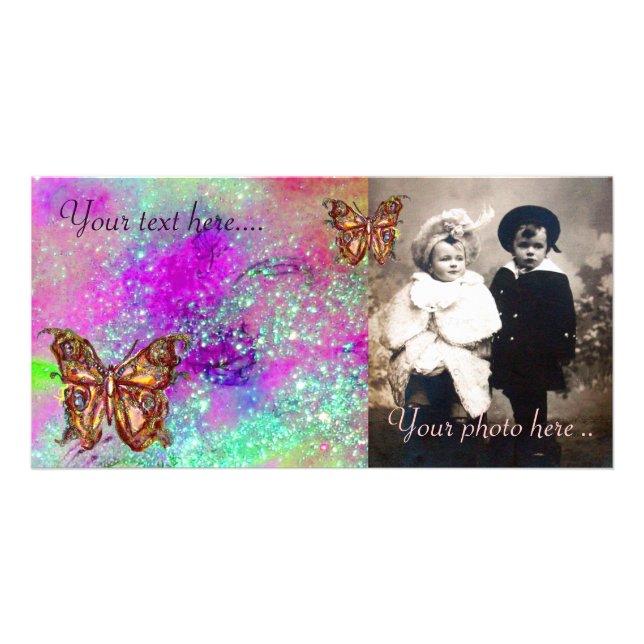 BUTTERFLY IN SPARKLES CARD (Front)