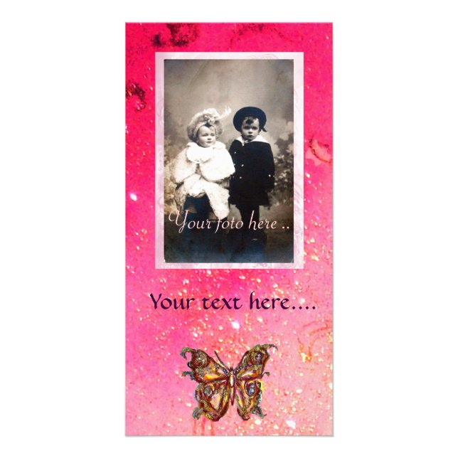 BUTTERFLY IN SPARKLES CARD (Front)