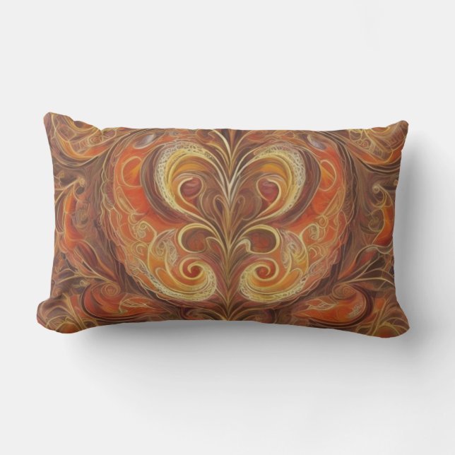 Butterfly in the Fall Design Lumbar Pillow (Front)