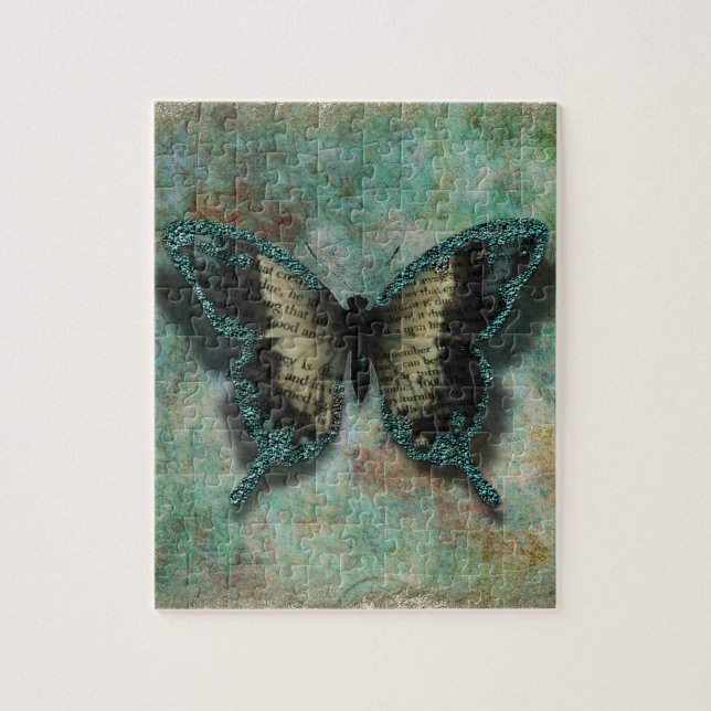 Butterfly in the Garden Jigsaw Puzzle (Vertical)