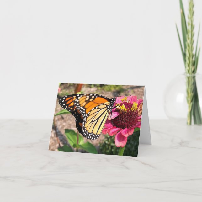 Butterfly In The Garden Thank You Card (Front)