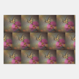 Butterfly In The Garden Wrapping Paper Sheets