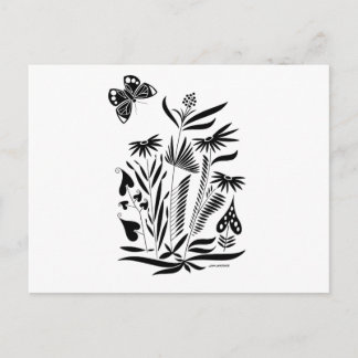 Butterfly in the grass postcard