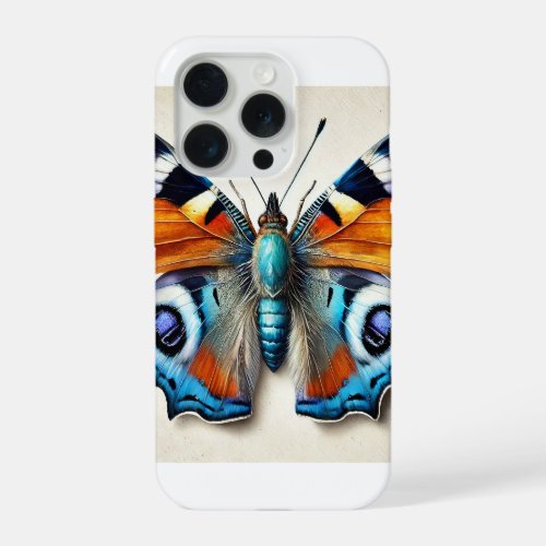 Butterfly in Watercolor and Ink 130624IREF121 _ Wa iPhone 15 Pro Case