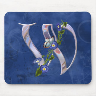 Butterfly Initial W Mouse Pad