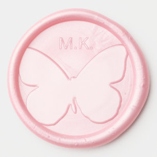 Butterfly Initials Wax Seal Sticker