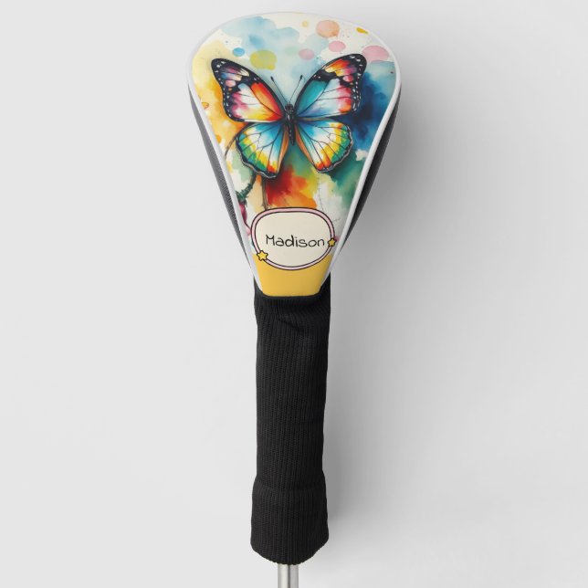 Butterfly Ink Customizable  Golf Head Cover (Front)