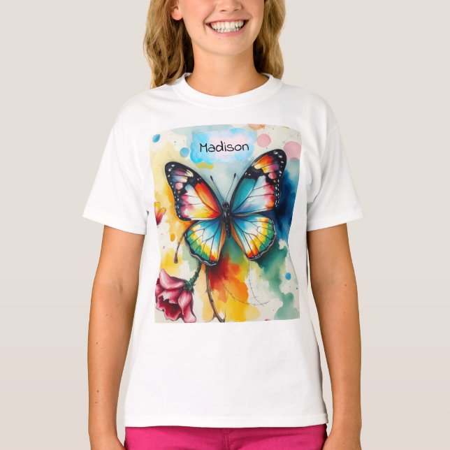 Butterfly Ink Customizable  T-Shirt (Front)
